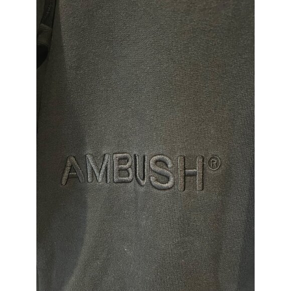 AMBUSH LOGO CREW NECK BLACK SWEATSHIRT SIZE L - Picture 4 of 9